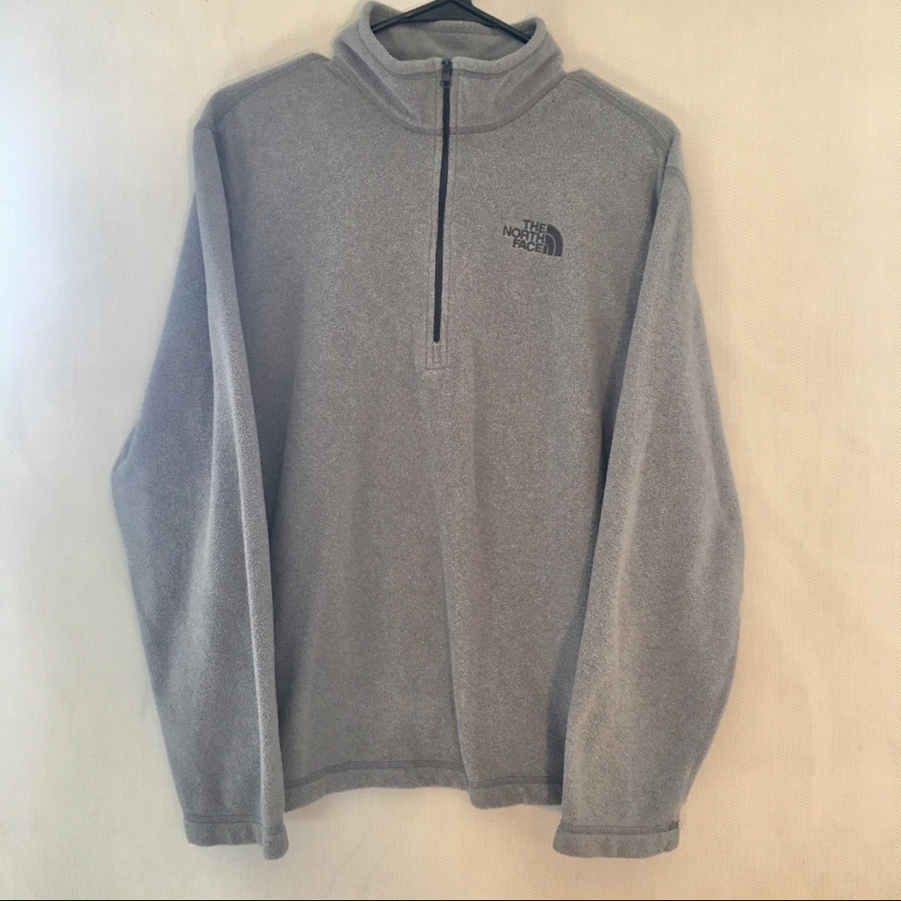The North Face Half Zip Sweater Gray Size Medium